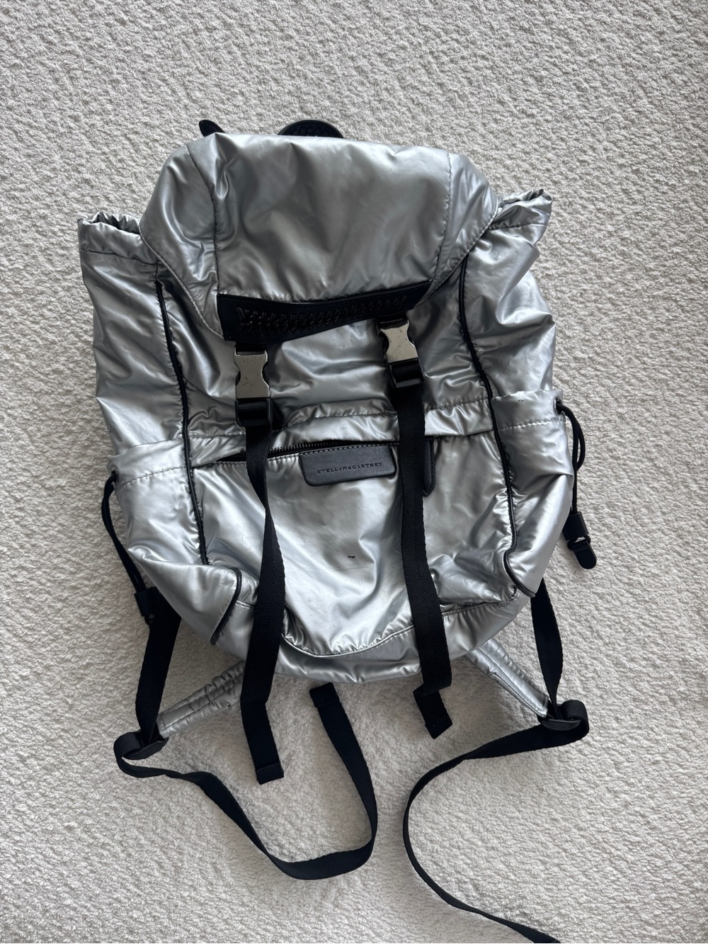 STELLA MCCARTNEY Silver Backpack